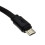 kenable kenable FLAT USB A To MICRO B TYPE 24AWG FAST CHARGE Cable 3m Lead BLACK 4