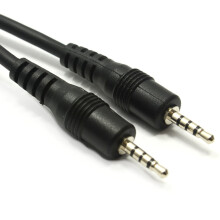 kenable 2.5mm 4 Pole Jack Plug to 2.5mm 4 Pole Jack Plug AV Cable 1.8m