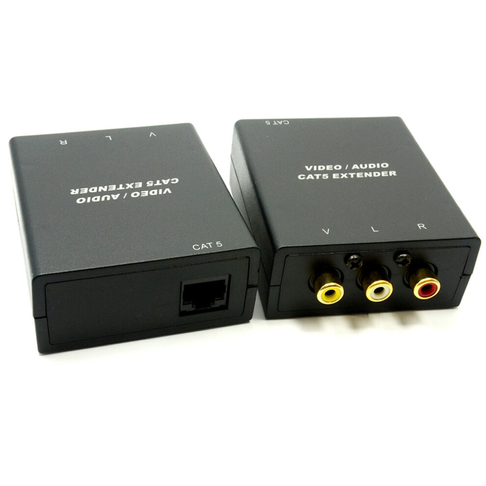 kenable Composite Video & Stereo Audio Extender Over Ethernet RJ45 Balun