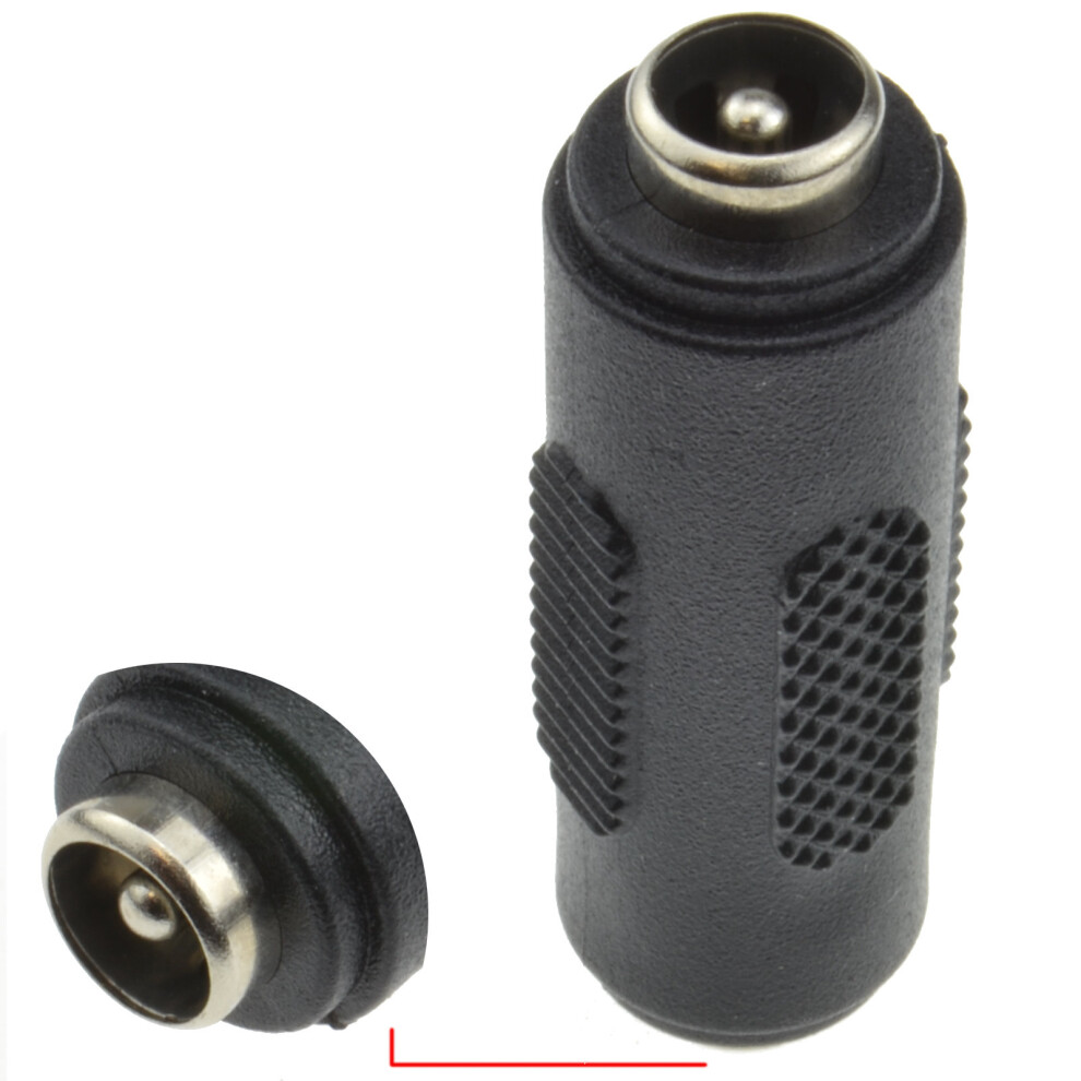 kenable 5.5 x 2.1mm DC Power Coupler Female to Female Gender Changer Adapter