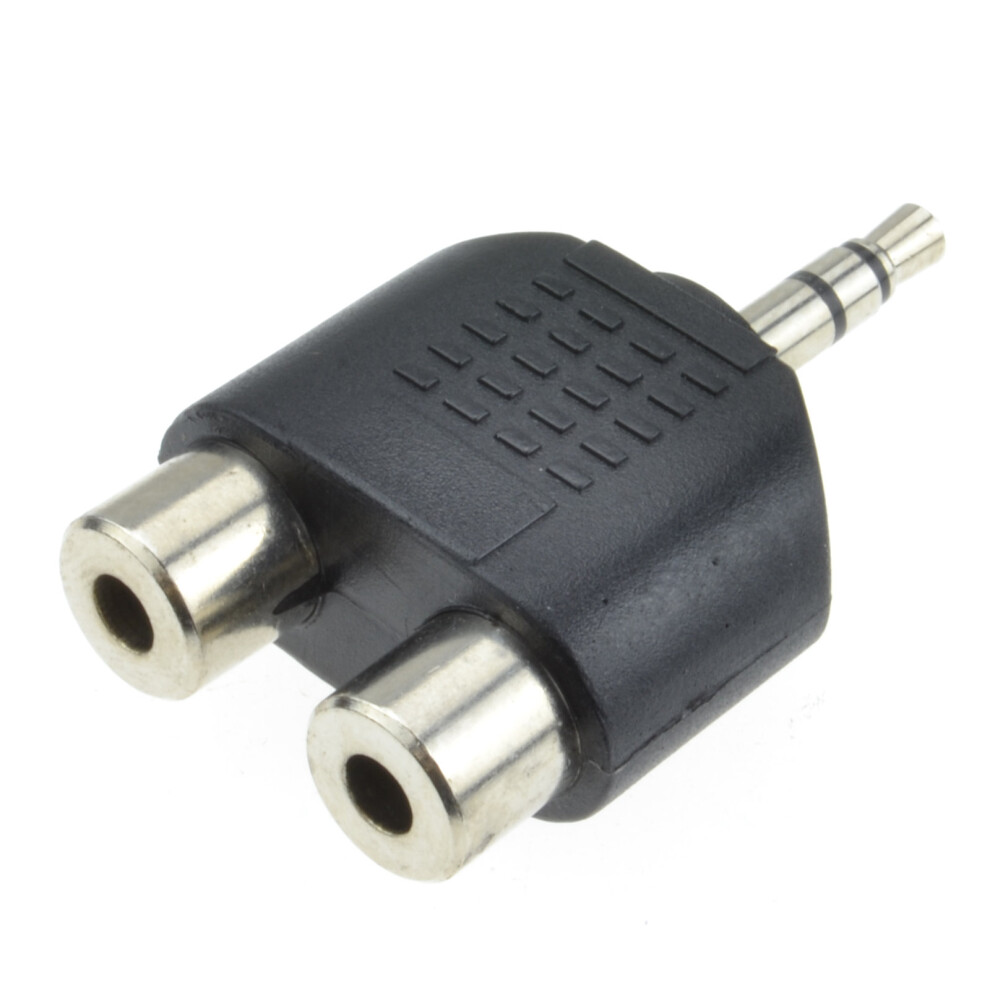 kenable 3.5mm Stereo Jack Plug to Twin Mono Splitter or Combiner Adapter