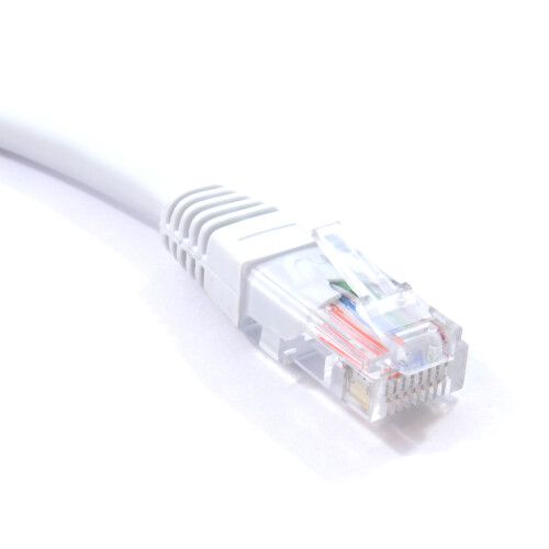 kenable kenable White Network Ethernet RJ45 Cat5E CCA UTP PATCH 26AWG Cable Lead  6m 2