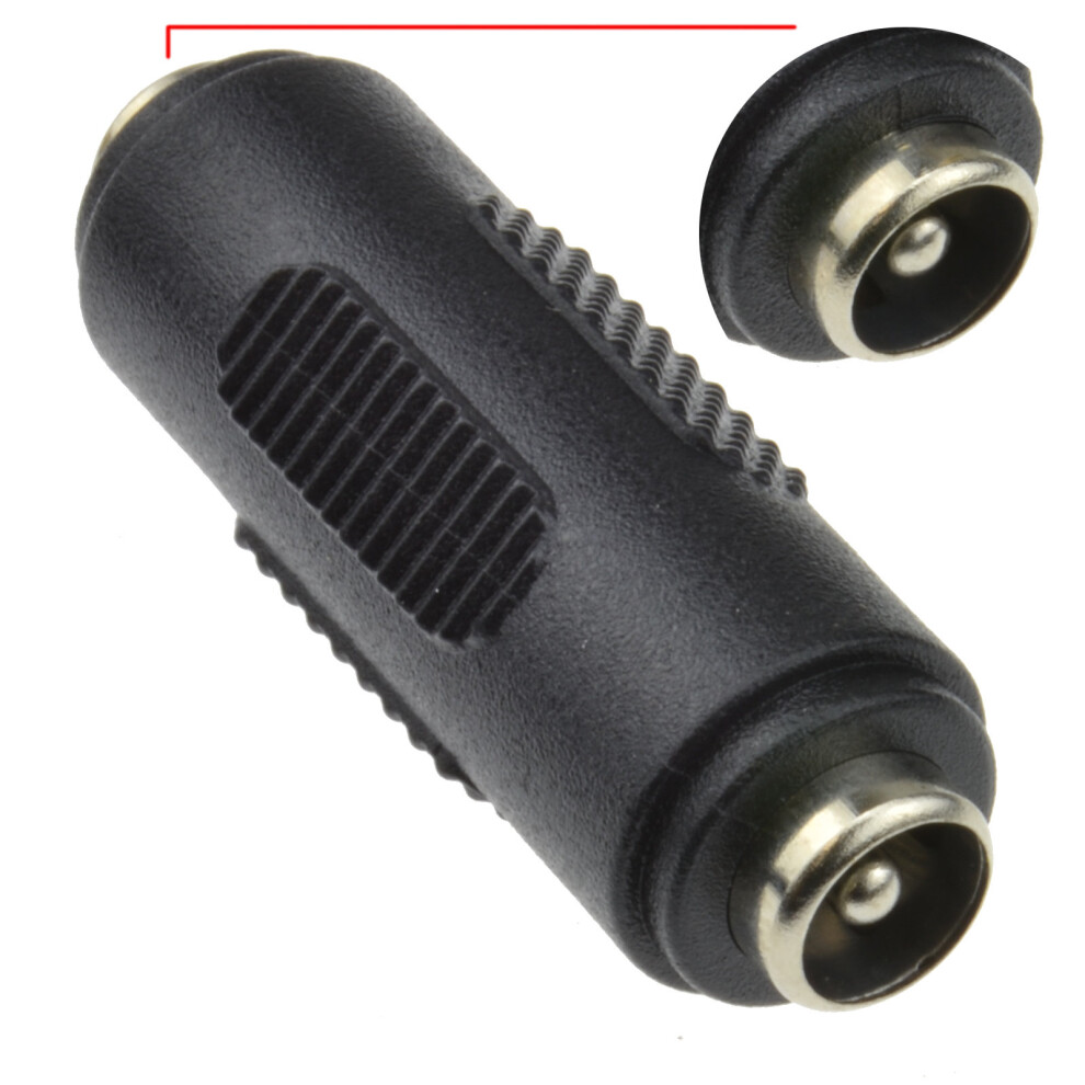 kenable 5.5 x 2.5mm DC Power Coupler Female to Female Gender Changer Adapter