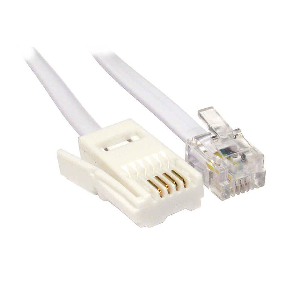 kenable BT 4 Wire Plug to 4 Pin RJ11 Telephone Modem Cable 2m