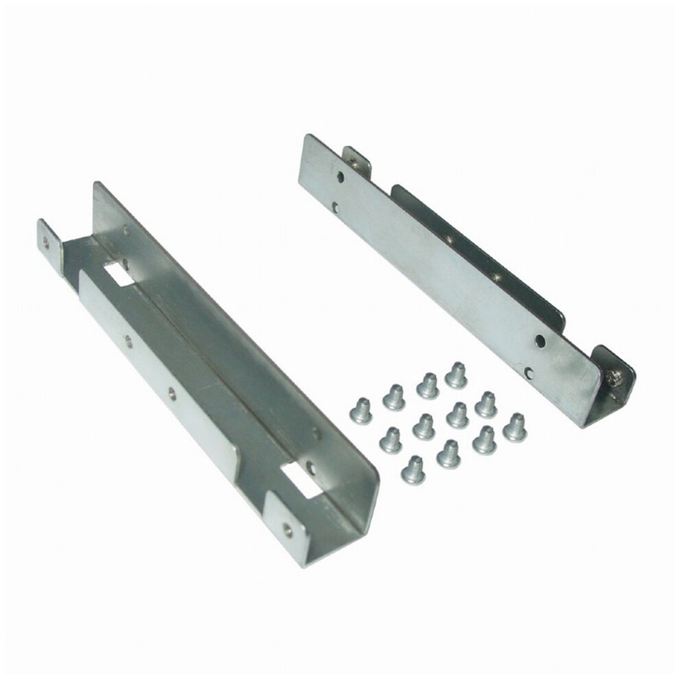 Metal Ssd Mounting Rail For 2 X 2.5Inch Hard Drives To 3.5Inch Bay 5054338100340