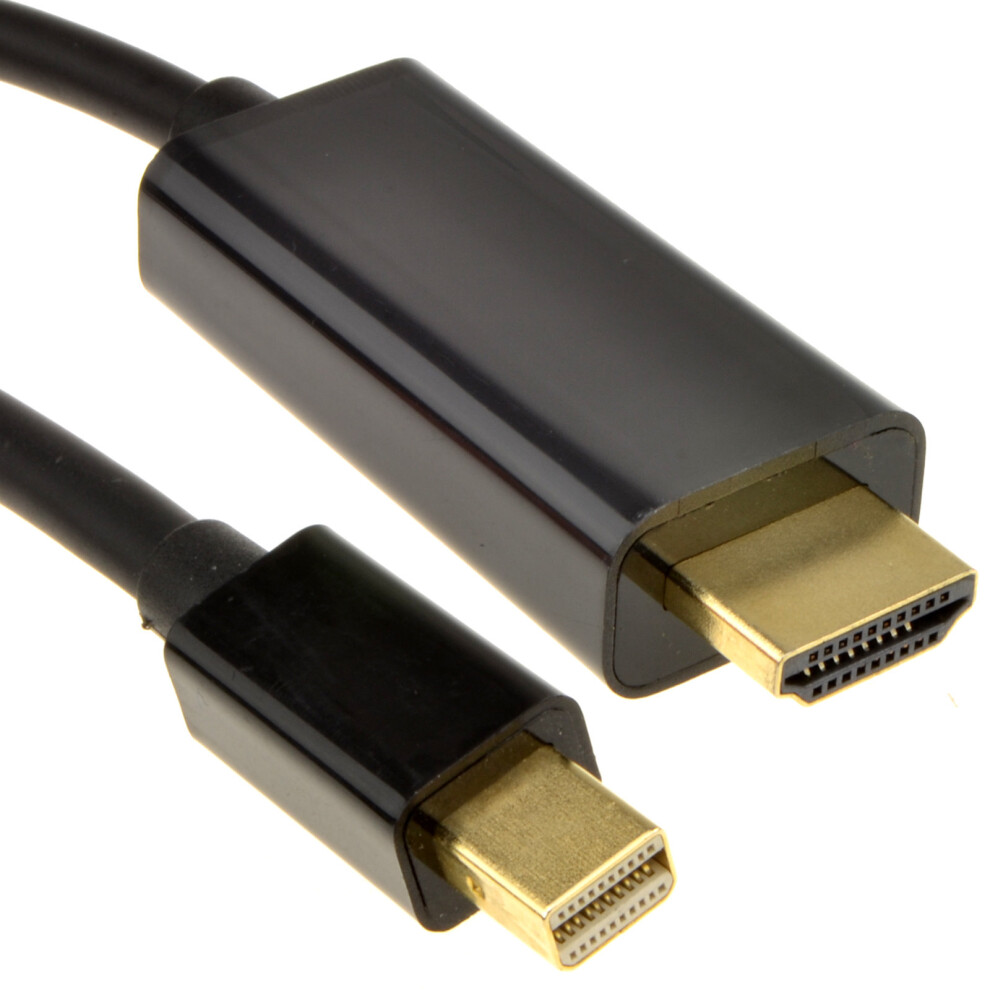 kenable Mini DisplayPort to HDMI Cable for Mac to TV Video & Audio 1m BLACK