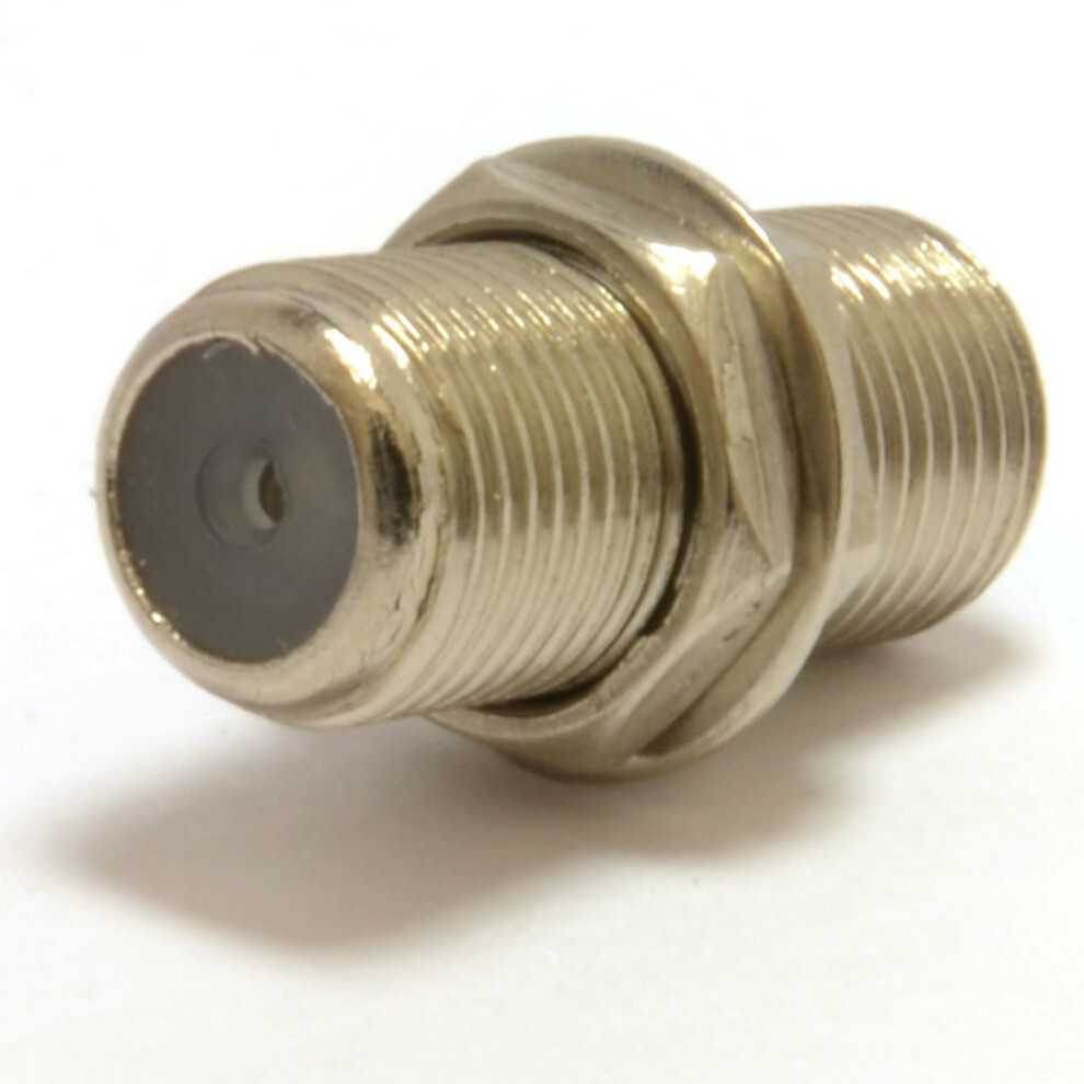 kenable F Type Connector Coupler for Joining Satellite Virgin Cables with Nut