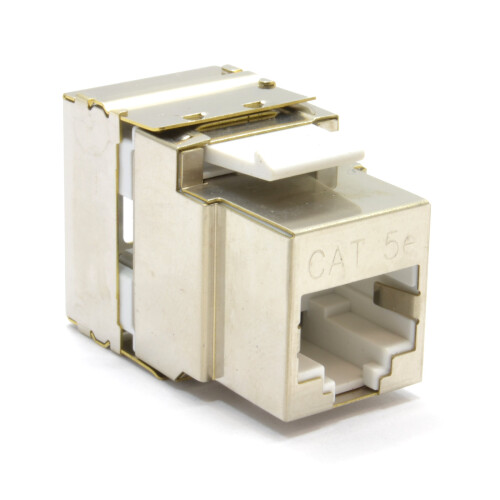 kenable ToolLess Cat5e FTP Shielded Keystone Jack Connector for Load Bar Patch Panel