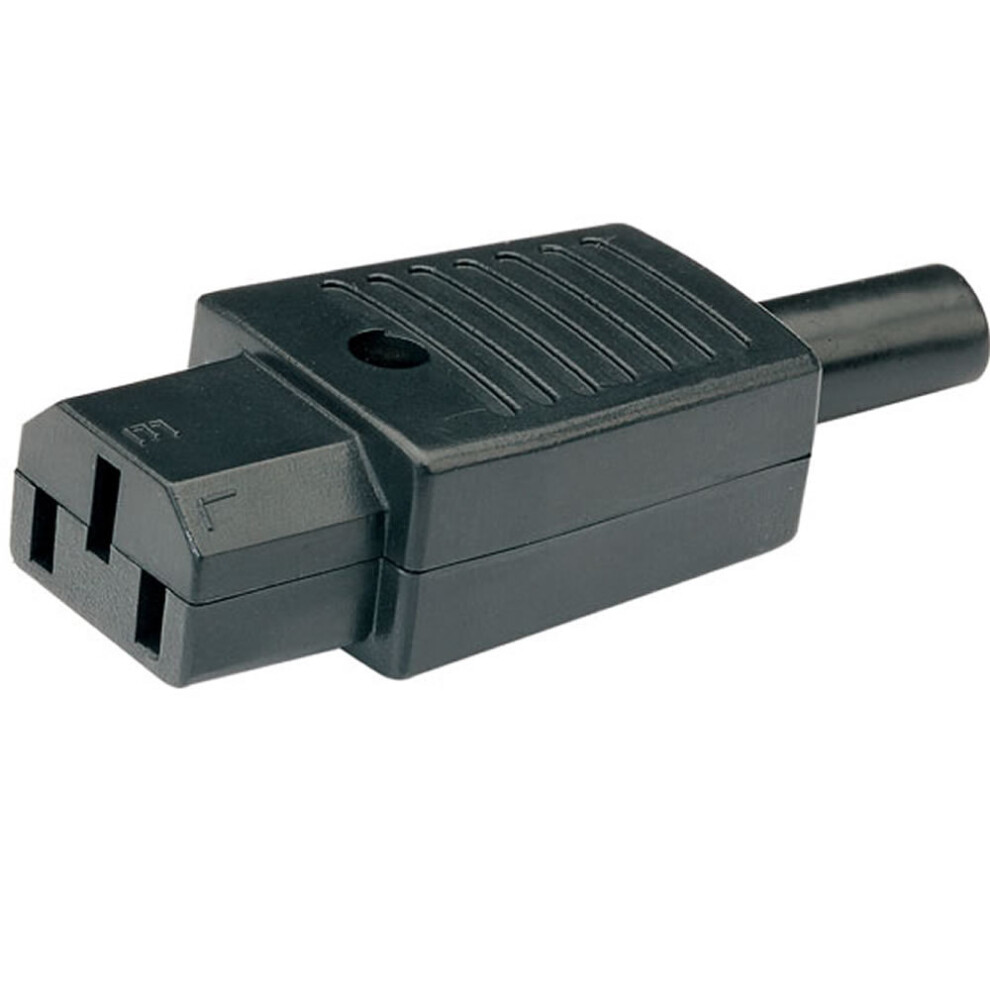 3 Pin IEC C13 Female In Line Socket Terminal 250v 6 Amp 6A