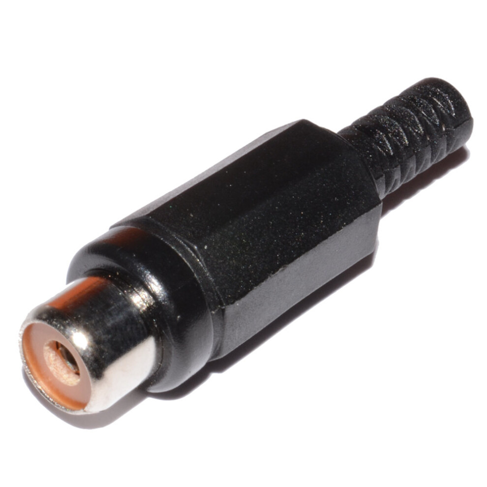 kenable Phono RCA Female Socket Solder Termination Black [10 Pack]