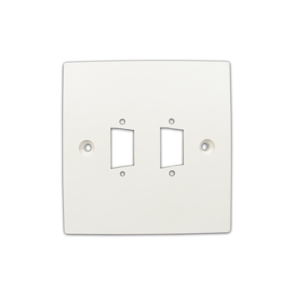 Pre Drilled Mounting Wall Faceplate For Twin Svga Panel Mount Stubs 5055383456604