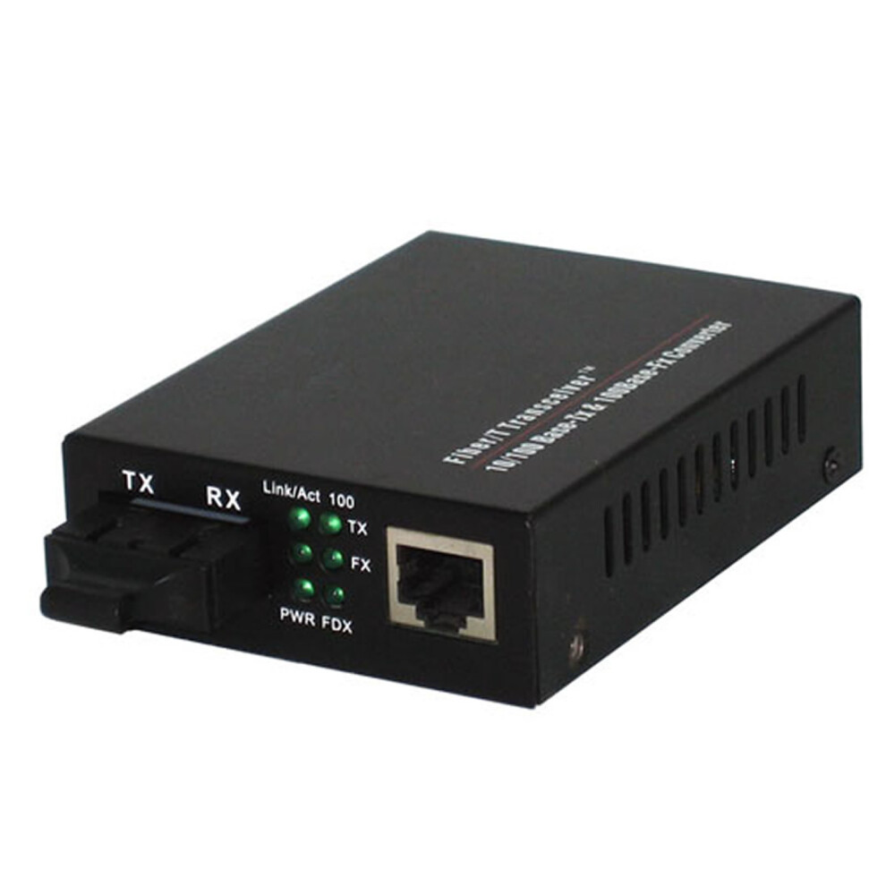 kenable Fibre Optic MM Media Converter 100FX ST to RJ45 Ethernet 10 100 TX