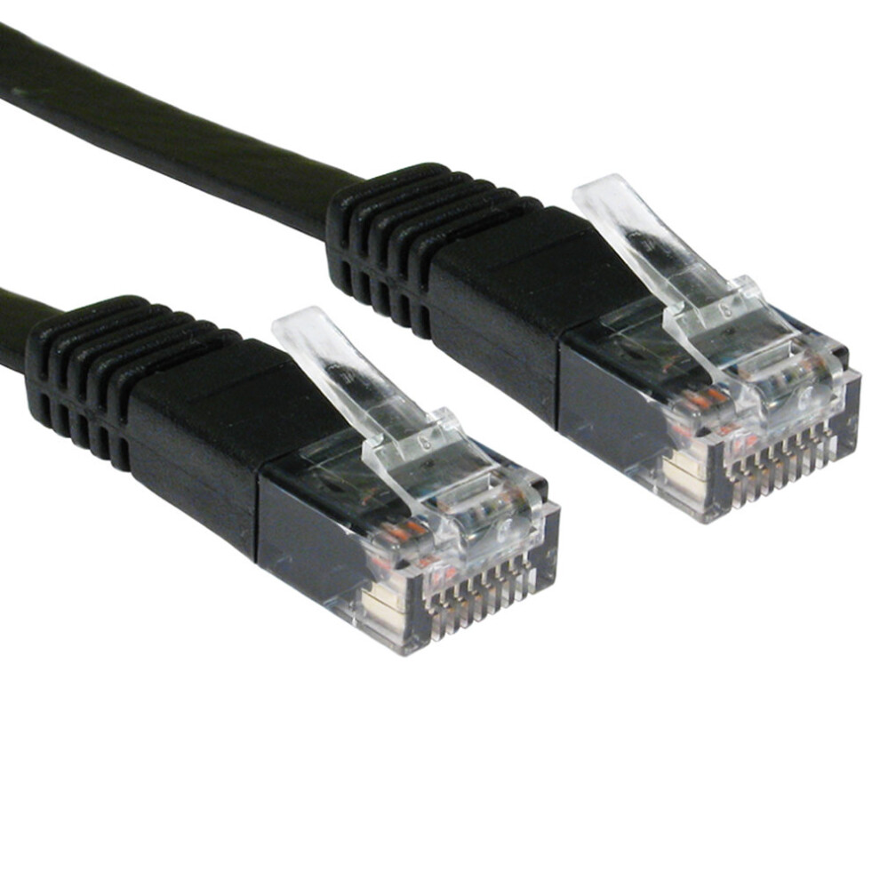 kenable FLAT BLACK Ethernet Network LAN Patch Cable LSOH LSZH Low Smoke 10m