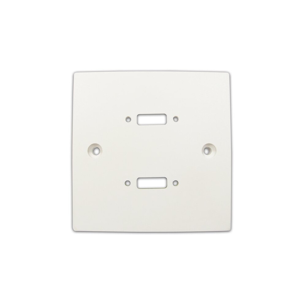 Kenable Pre Drilled Mounting Wall Faceplate For Twin Hdmi Panel Mount Stub White