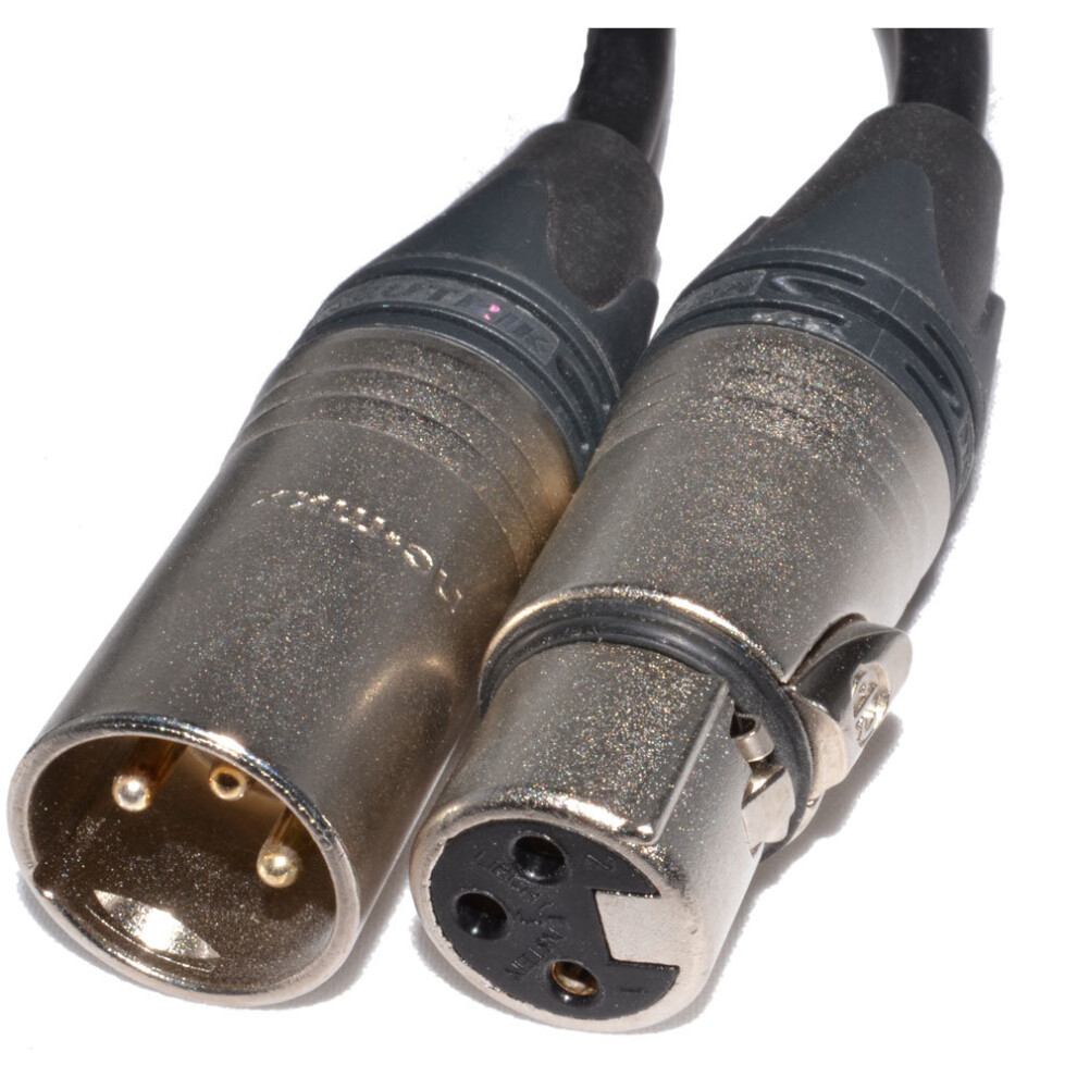 Kenable Soundlab Xlr Male To Female Microphone Extension Cable Lead 6M Black