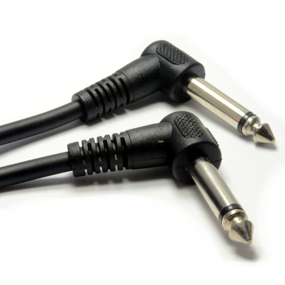 Kenable 6.35Mm 90 Degree Right Angle Jack Audio Mono Guitar Cable 1M