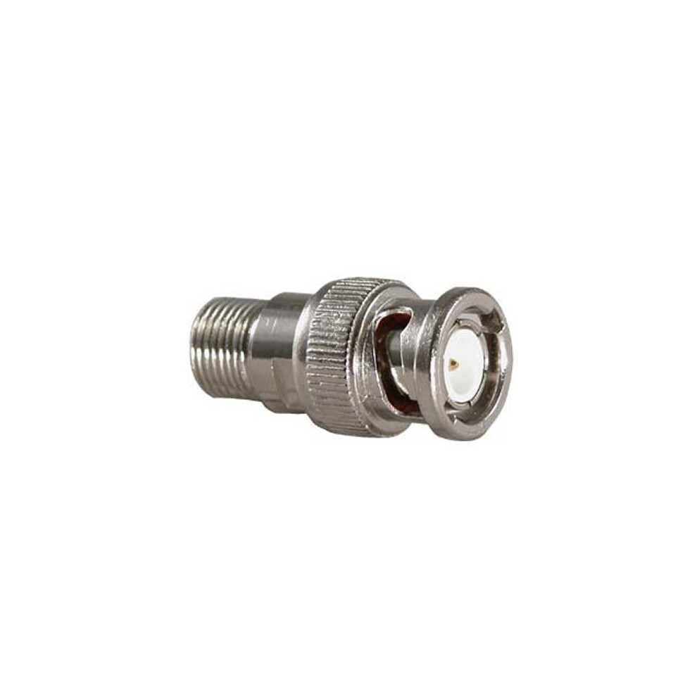 Cctv F Type Screw On Coaxial Cable Socket To Bnc Male Plug Adapter 5055383460625