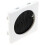 kenable kenable Brush Filled Circle Aperture Blank for Wall Face Plate Cable Tidy Module 1