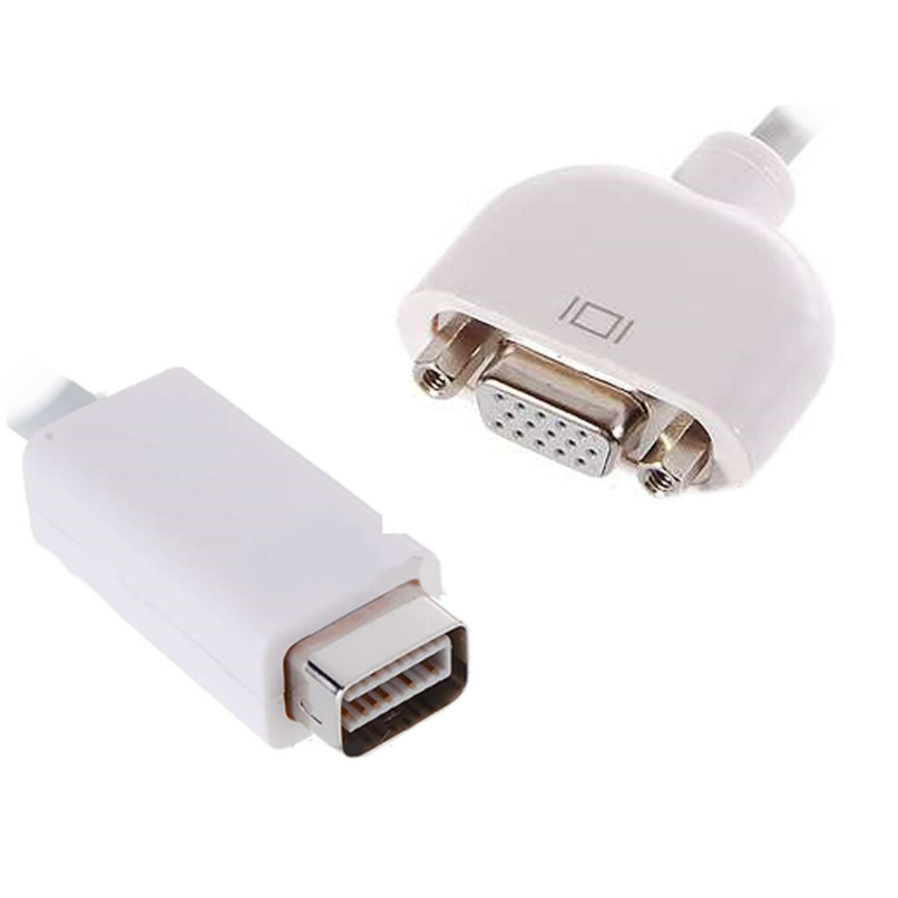 kenable Mini DVI Male to VGA HD15 15 pin Female Adapter for MacBooks