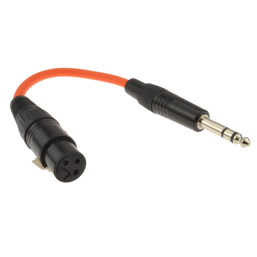 kenable XLR 3 Pin socket to 6.35mm STEREO Jack Audio Adapter Cable 20cm