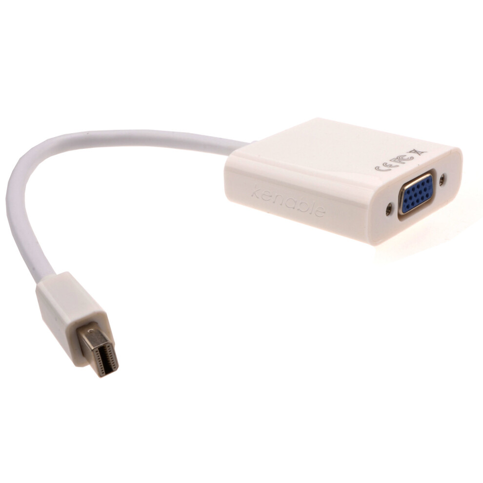 Kenable Mini-Displayport To Vga/Svga 15 Pin Hd15 Adapter