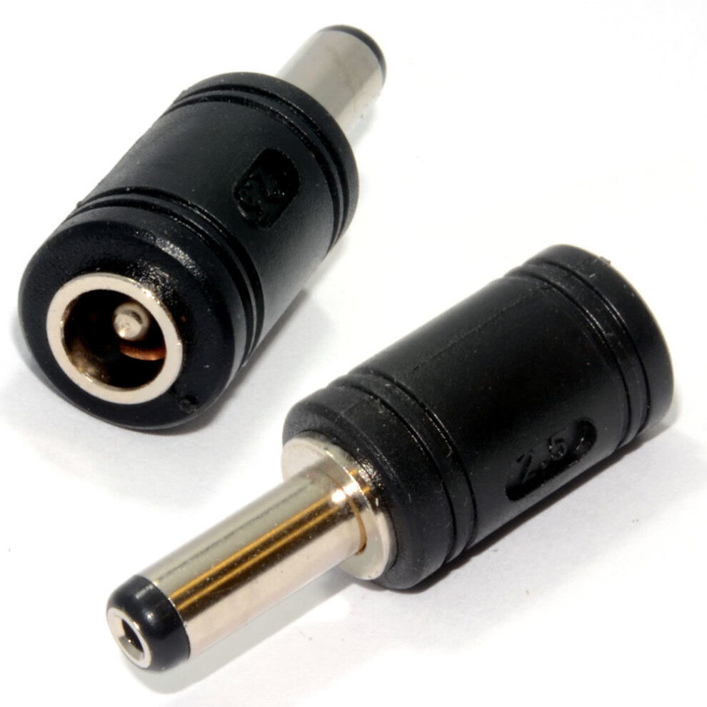 kenable DC Jack Plug Converter 5.5 X 2.5mm DC In Line Socket to 5.5mm x 2.1mm