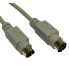 PS2 Mouse Keyboard Extension Cable 6 pin Plug to Female Socket 5m