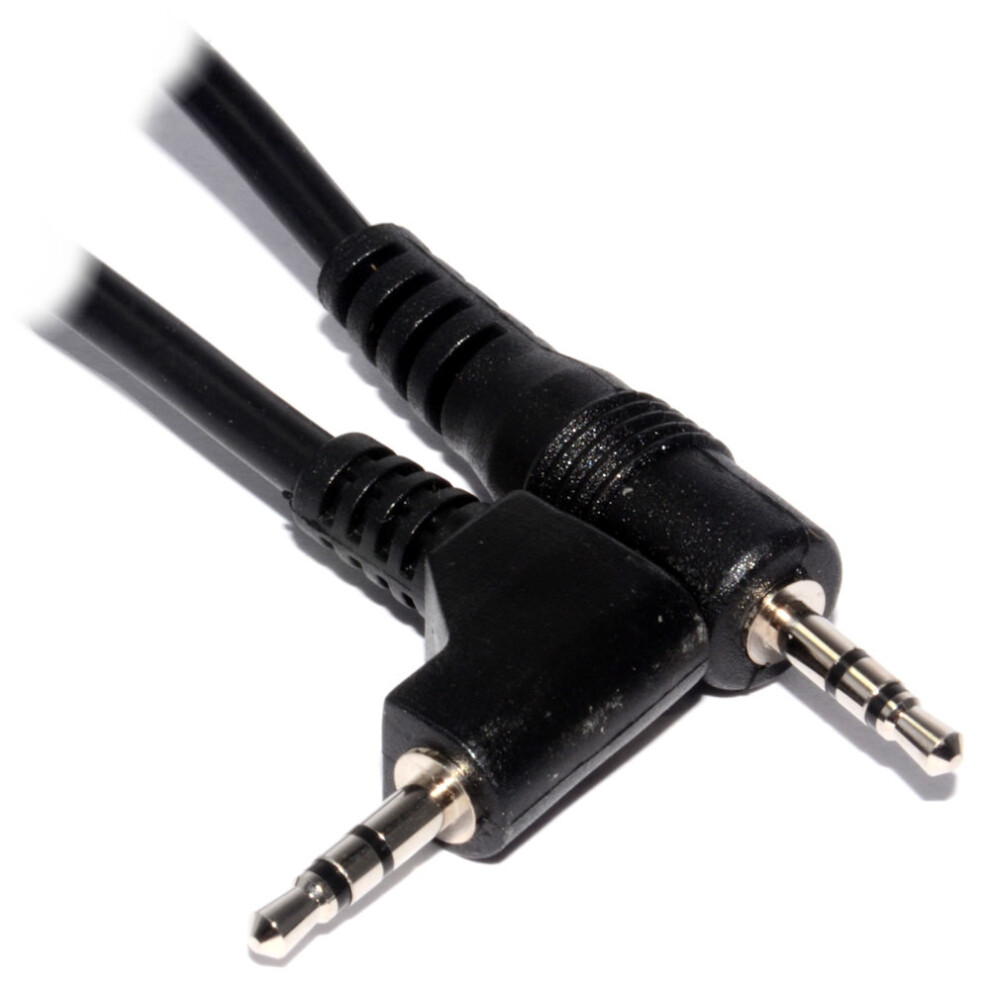 2.5Mm Stereo Jack Plug To 2.5 Mm Right Angled Jack Audio Lead 2M 5055383435364