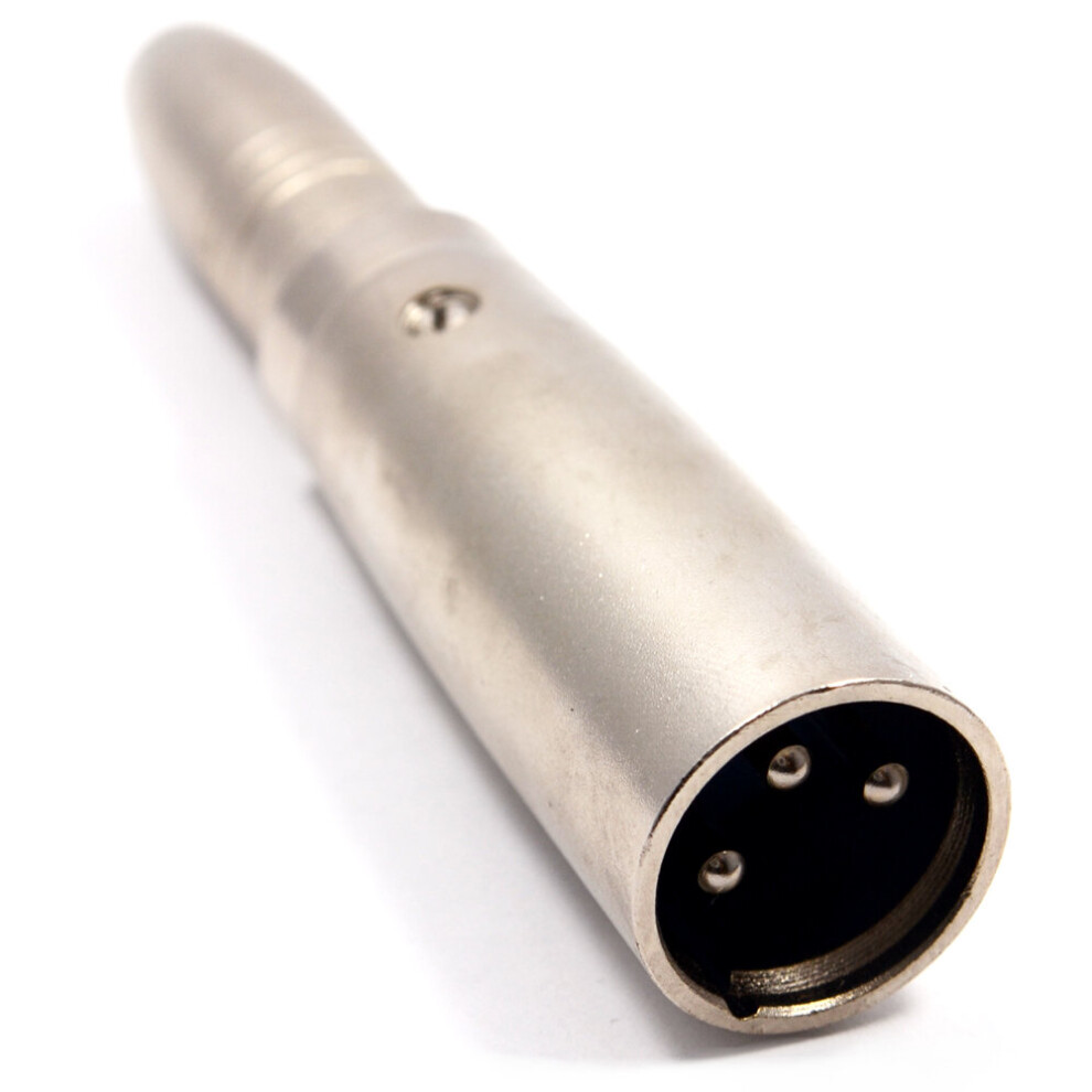 kenable XLR Male Pins to 6.35mm Mono Jack Socket Adapter Converter