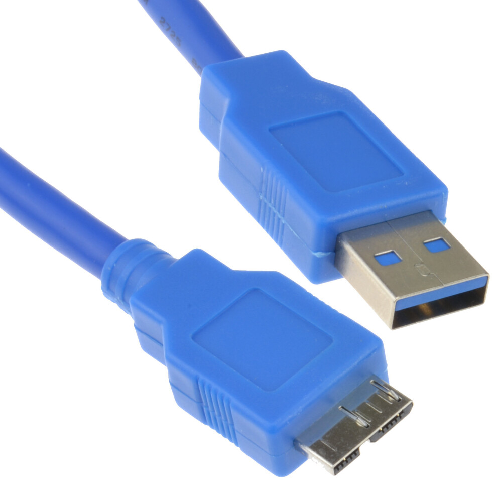 kenable USB 3.0 SuperSpeed A Male to 10 pin Micro B Male Cable BLUE 2m