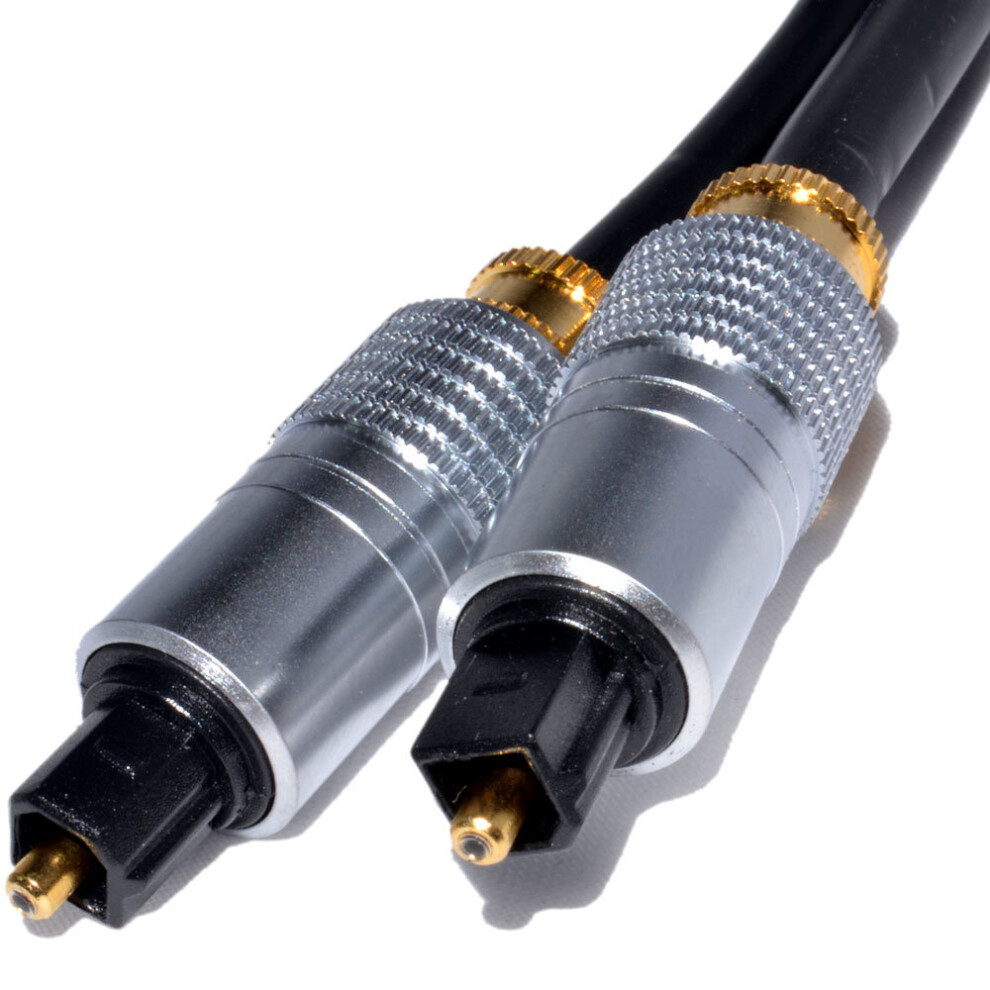 kenable PRO Gold TOSLink Optical Digital Audio Cable 6mm Lead  1m