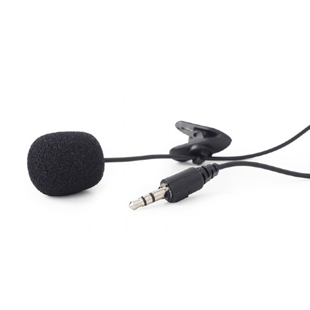 Clip On Mic Lapel Microphone for PC Talk Skype Live Chat 3.5mm Jack