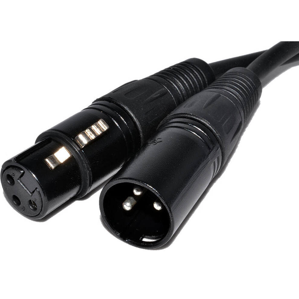 Kenable Pulse Xlr Microphone Male To Female Audio Cable 1.5M Black