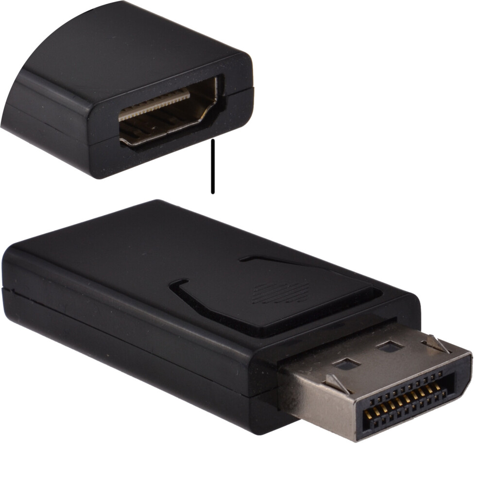 kenable DisplayPort Male Plug to HDMI Socket Converter Adapter