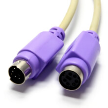 kenable PS2 Keyboard Extension Cable 6 pin Plug to Female Socket 3m