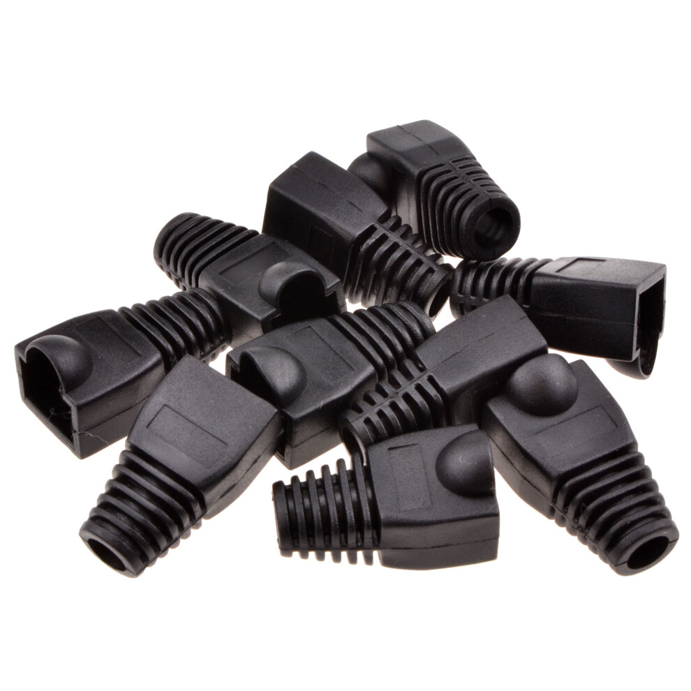 kenable Boot for RJ45 Ethernet Network Cables BLACK [10 Pack]