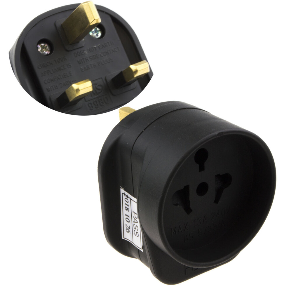 kenable Tourist Travel Converter European USA and Australian to 13A UK Adapter