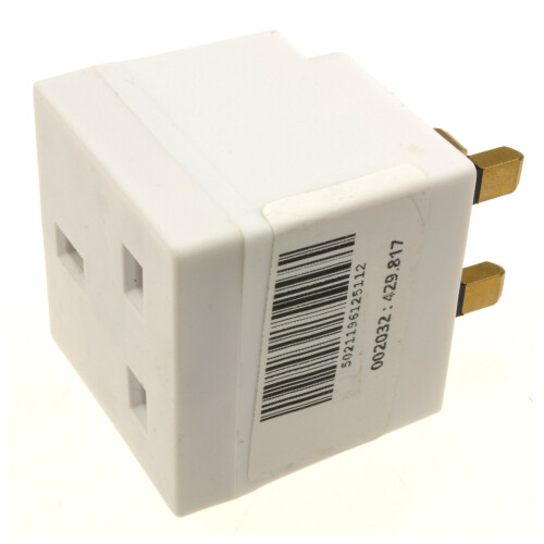 kenable kenable 2 Way Block Socket Adapter Power Splitter for UK 13A Mains Plugs 1