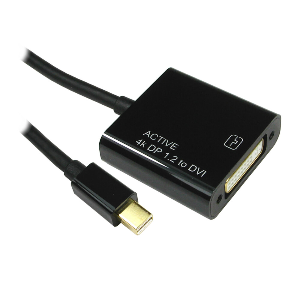 Mini DisplayPort to DVI Socket Cable Active Adapter UHD 4K x 2K 3D TV