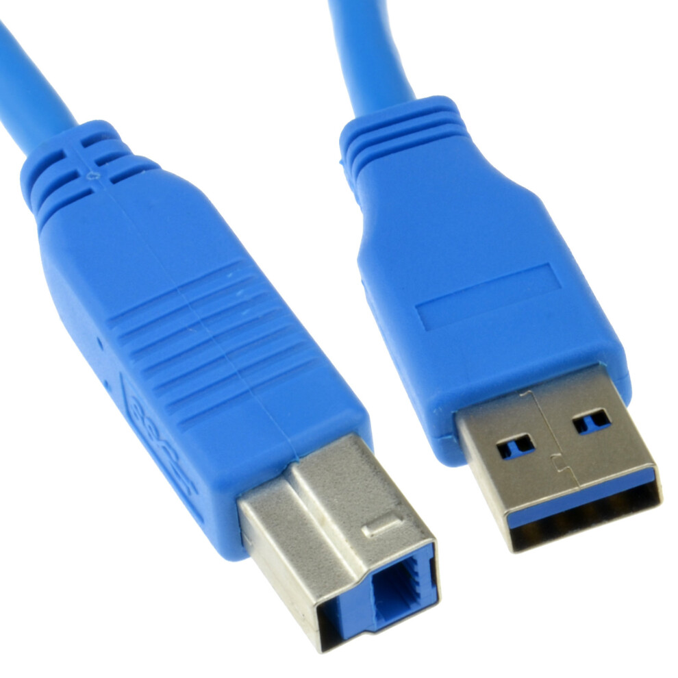 Kenable Usb 3.0 Superspeed Cable Type Plug A To Type B Plug 50Cm 0.5M Blue