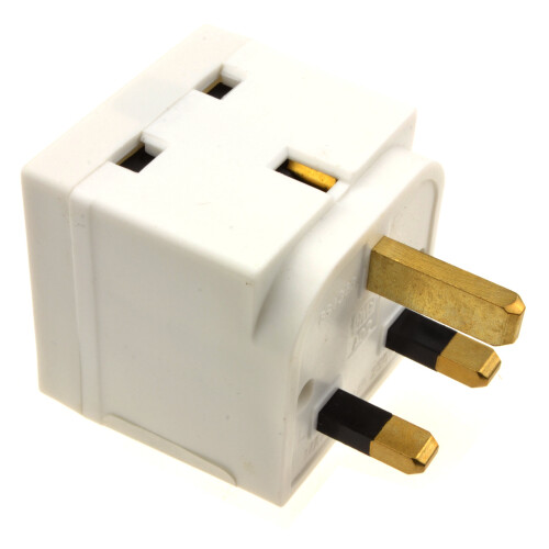kenable kenable 2 Way Block Socket Adapter Power Splitter for UK 13A Mains Plugs 2