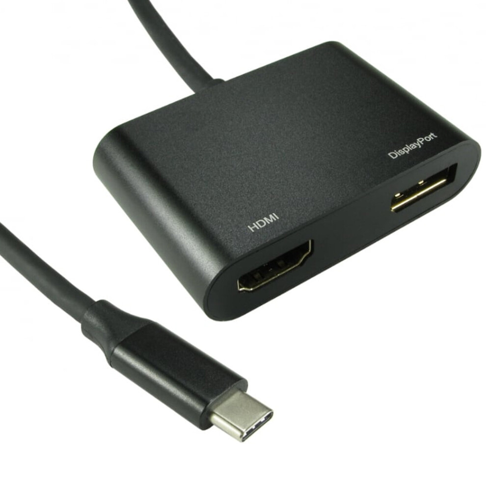 Kenable Usb 3.1 Type C Plug To 4K Hdmi And Displayport Socket Converter Cable