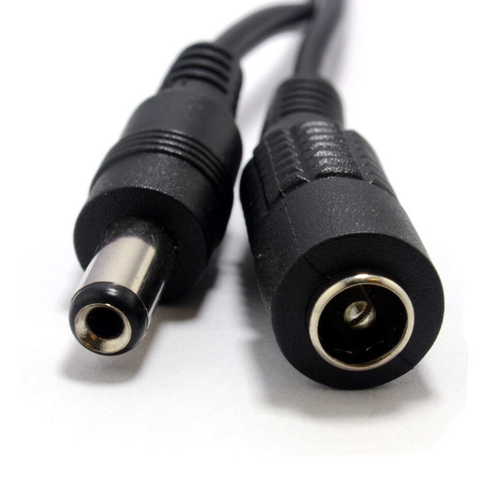 kenable 5.5 x 2.1mm DC Power Plug to Socket CCTV Extension Lead Cable  1.5m