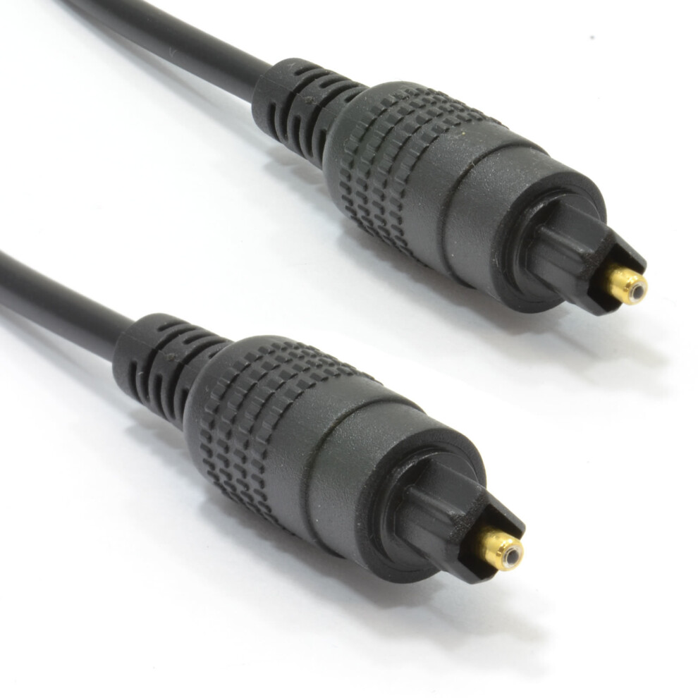 Kenable Optical Tos Cable Digital Audio Hq 4Mm Lead For Soundbar/Ps4/Sky 3M Gold