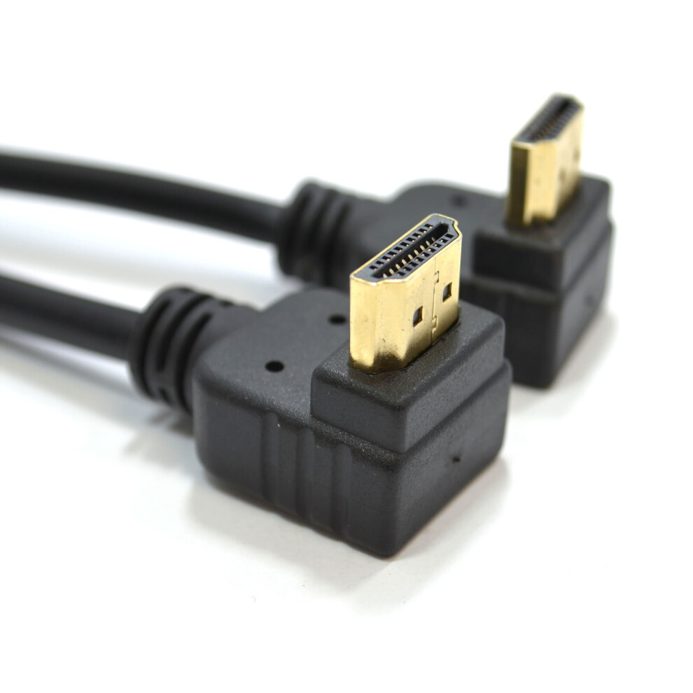 kenable HDMI 1.4 High Speed 3D TV 90 Right Angle to Right Angle Plug Cable 5m