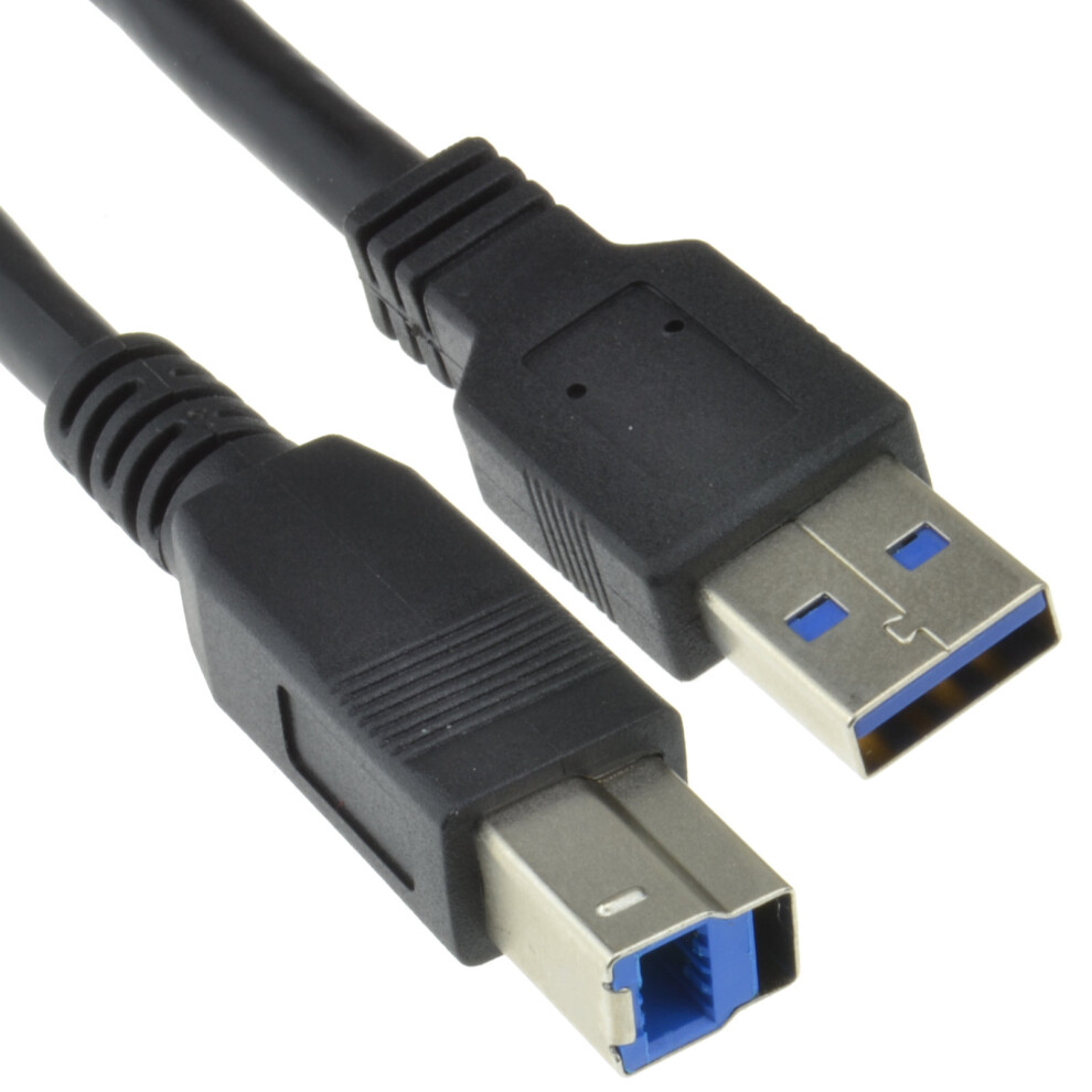 kenable USB 3.0 SuperSpeed Cable Type Plug A to Type B Plug BLACK 1m