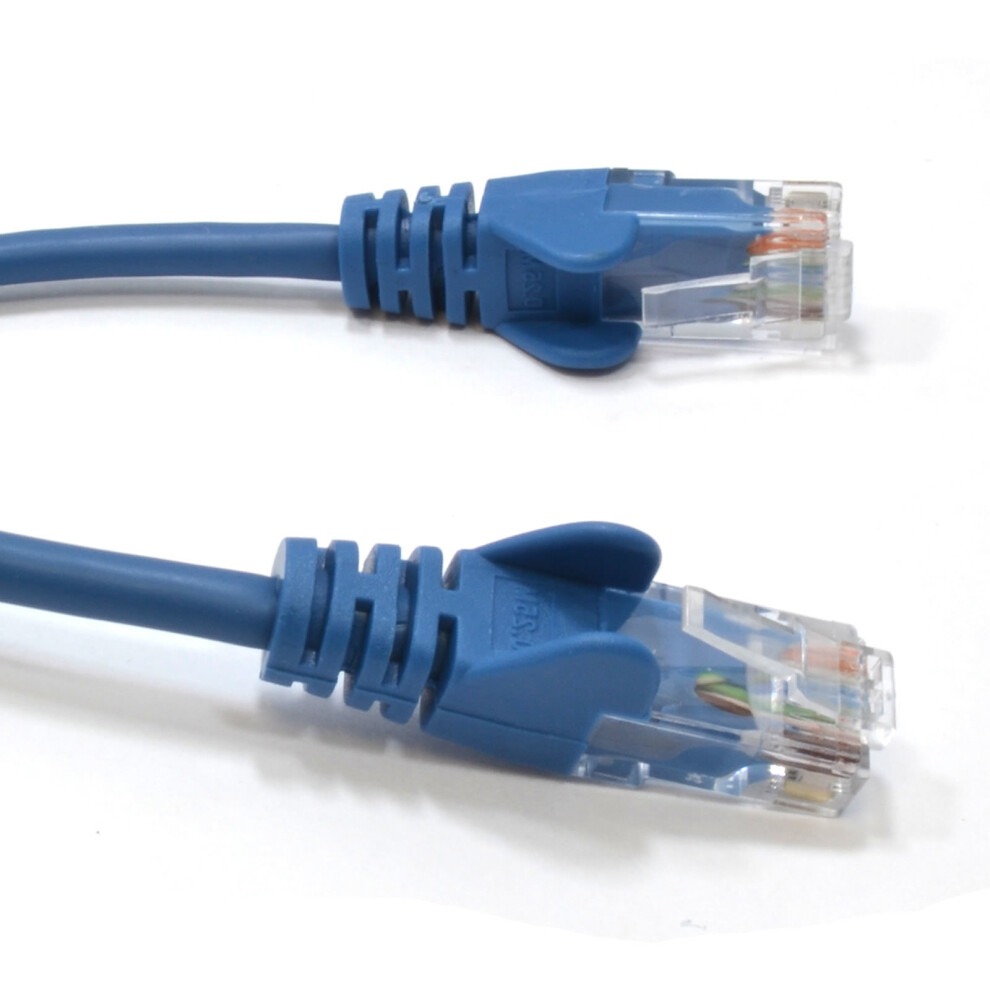 kenable Blue Network Ethernet RJ45 Cat5E CCA UTP PATCH 26AWG Cable 25cm 0.25m