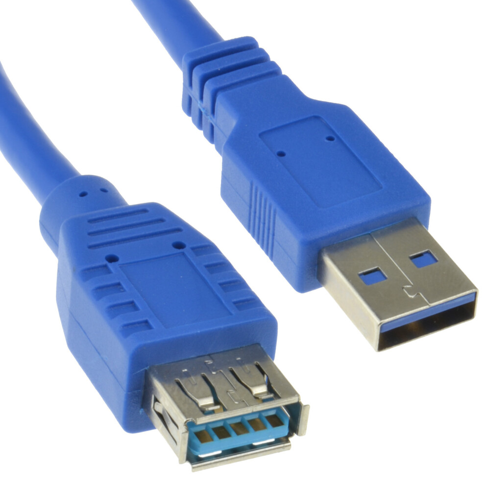 Kenable Men's Blue Usb 3.0 Superspeed Extension Cable Type A To Fe 2M