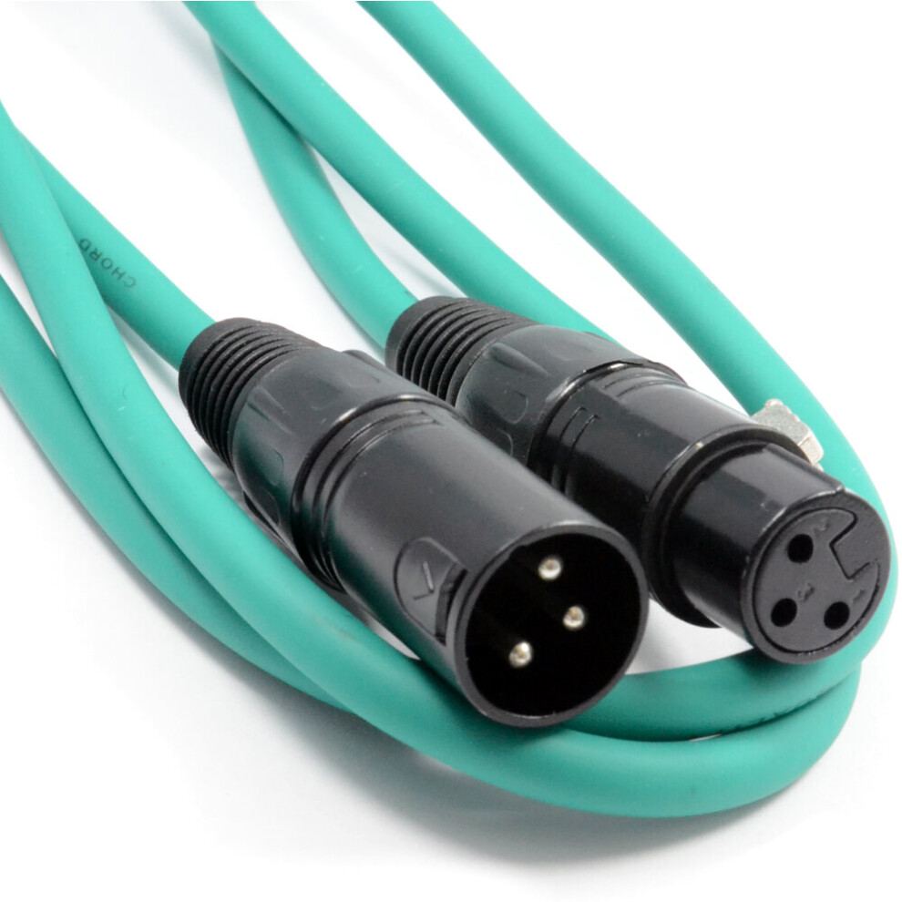 Kenable Balanced Xlr Microphone Lead Male To Female Audio Cable 1.5M Green