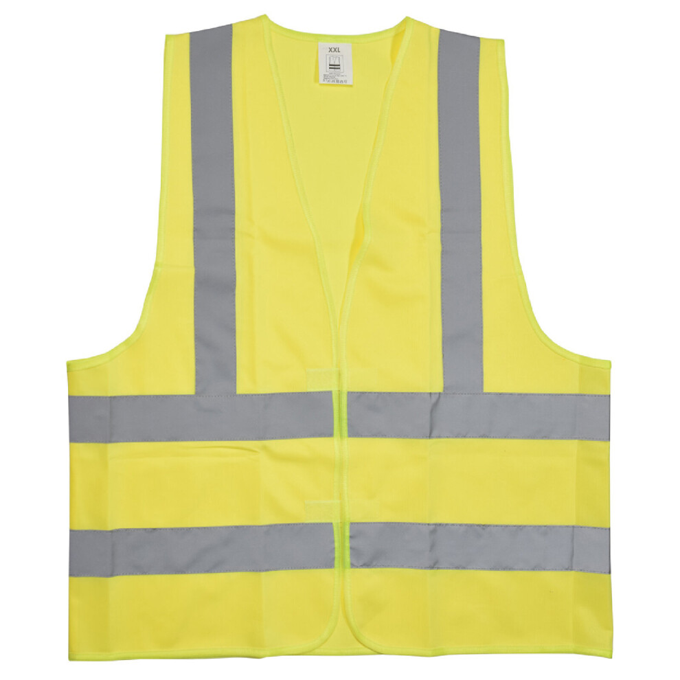 Kenable High Visibility Reflective Warehouse Safety Waistcoat In 2XL Yellow